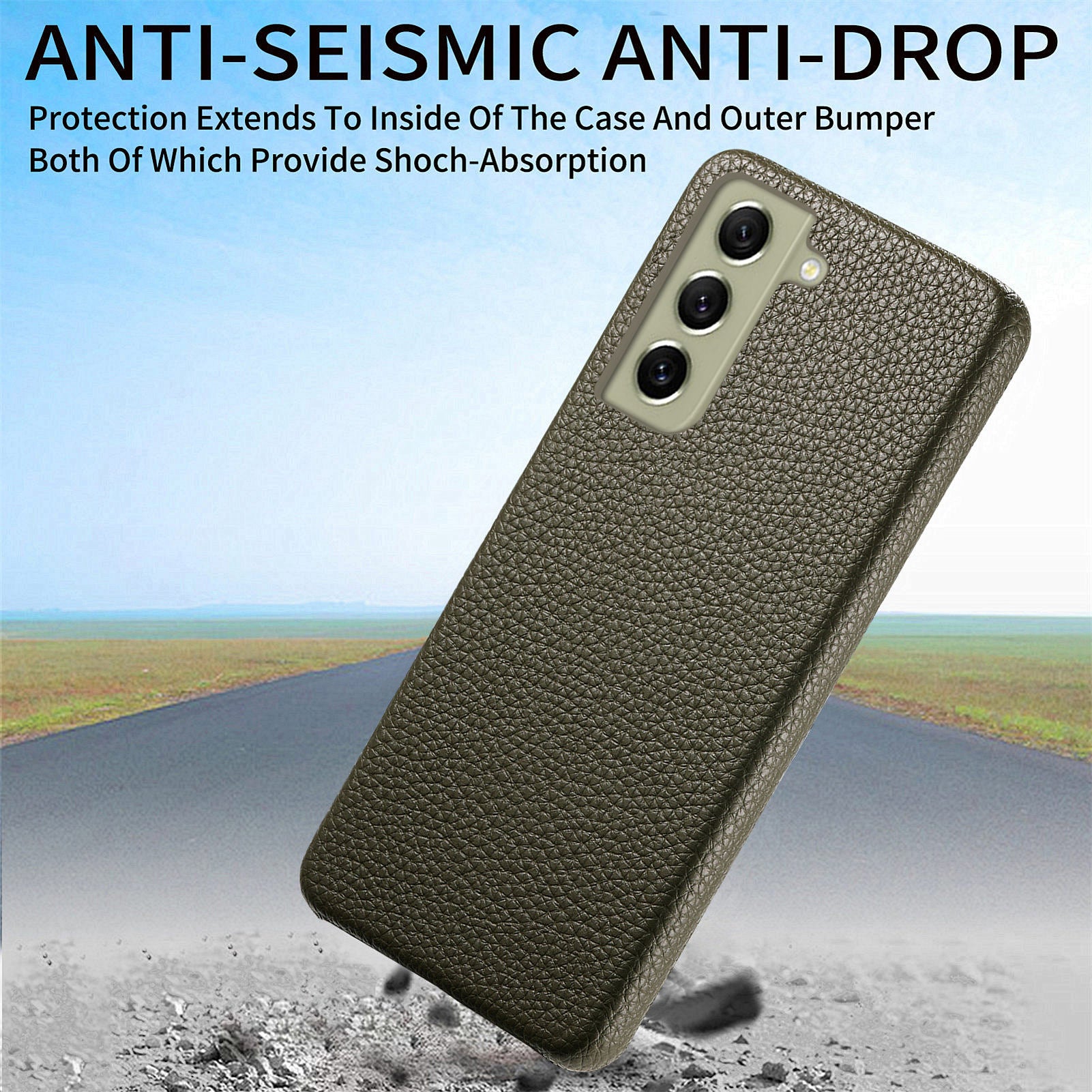 Y1 For Samsung Galaxy S21 FE 5G Case Anti-Scratch Litchi Texture PU+PC Phone Cover Y1 For Samsung Galaxy S21 FE 5G Case Anti-Scratch Litchi Texture PU+PC Phone Cover